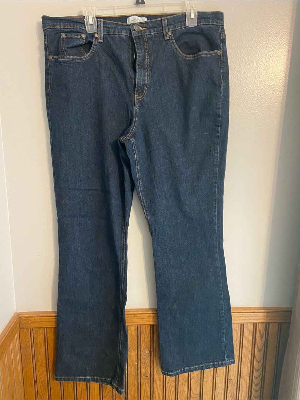 Jaclyn Smith Dark Blue Flare Jeans